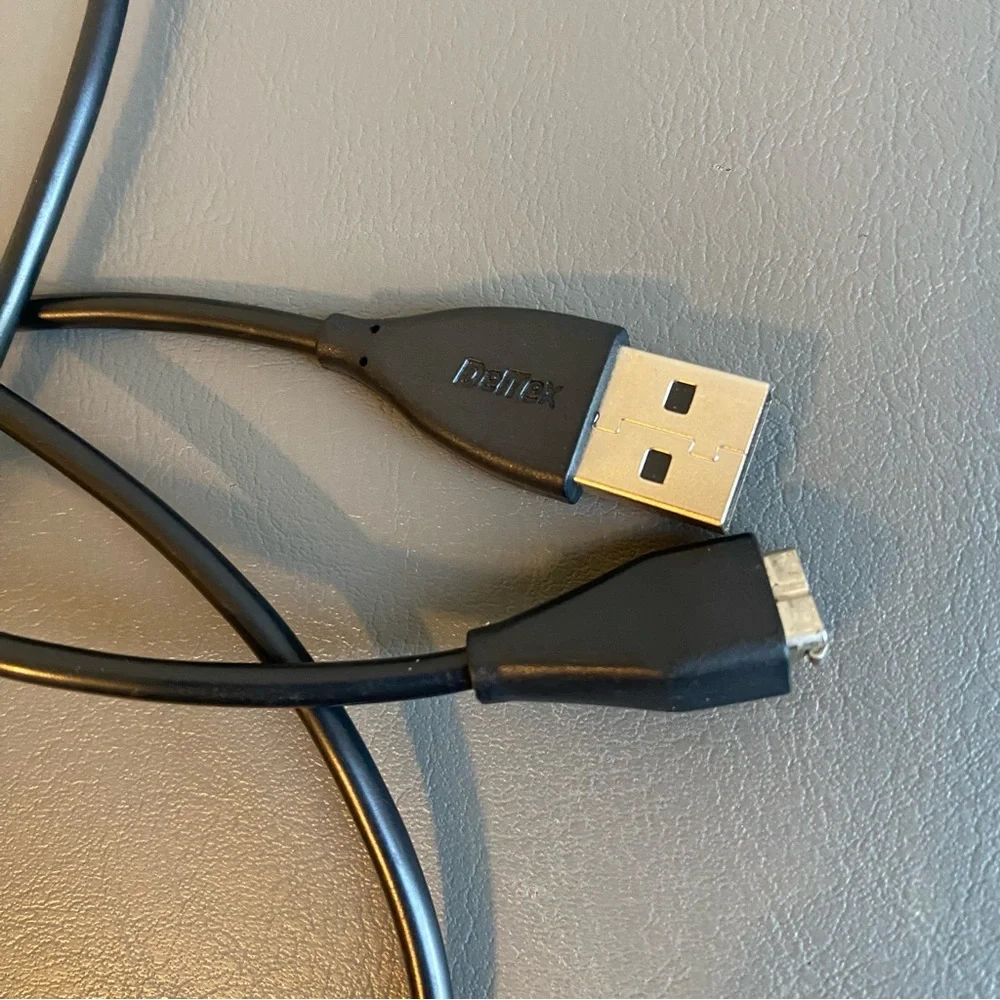 DelTex USB Charger For Fitbit CHARGE HR Charging Cable Cord